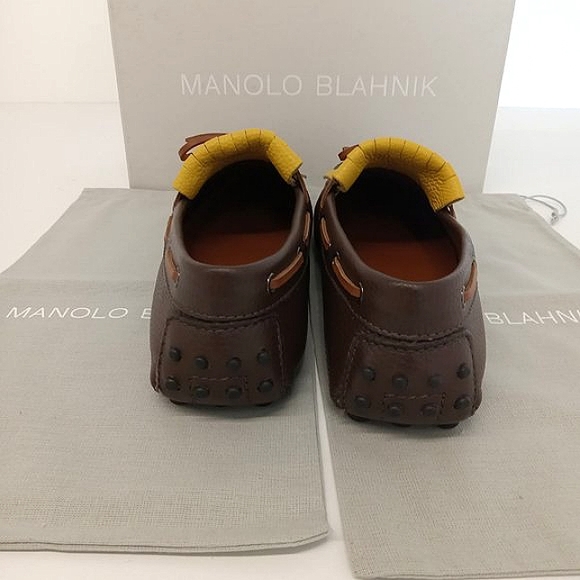 Manolo Blahnik | Shoes | Manolo Blahnik Mens Mocco Moccasin Leather ...